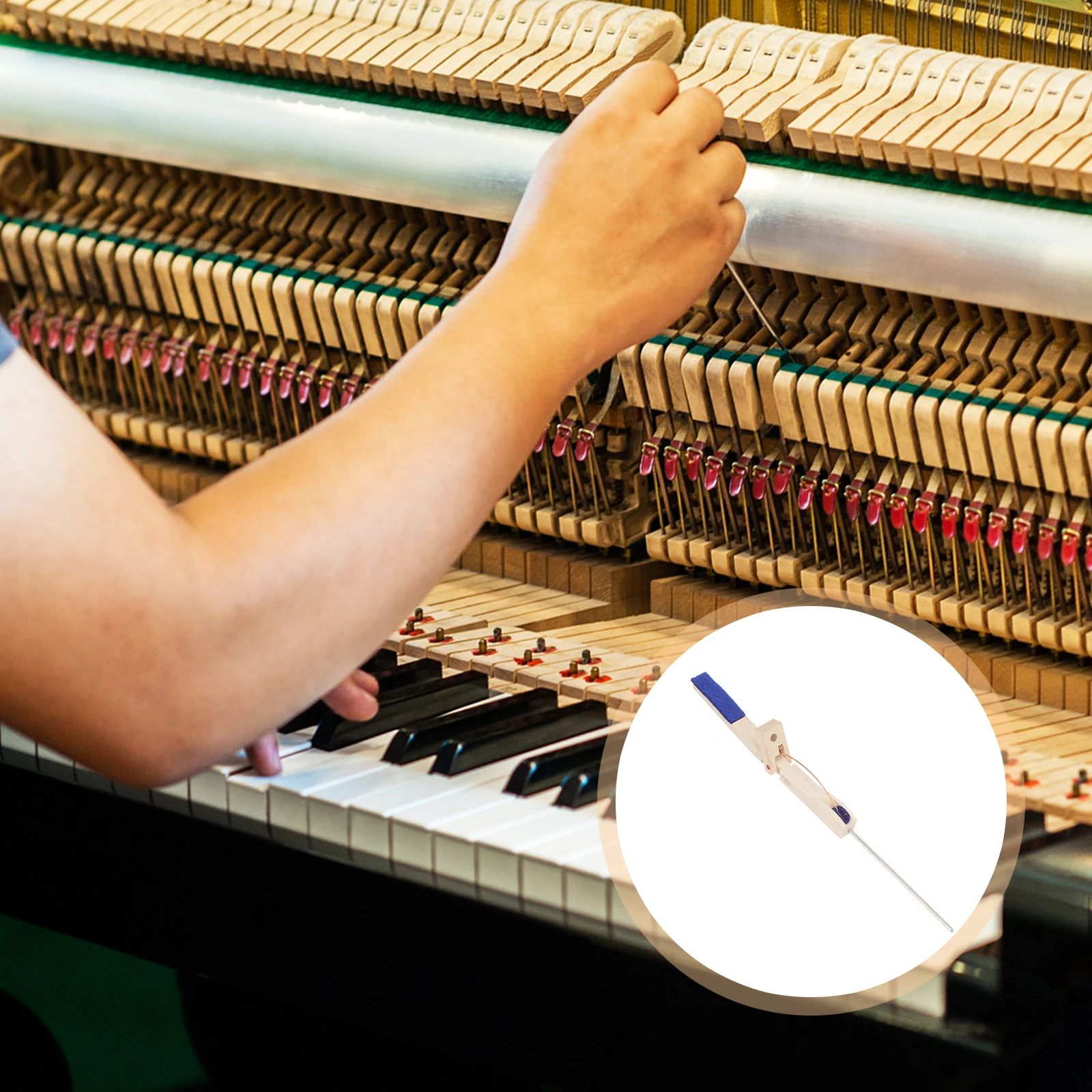 

Piano Accessories Mute Stick for Felt Tuning Hammers Sturdy Rod Practical Mute Tool Creative Tone Repair Kit