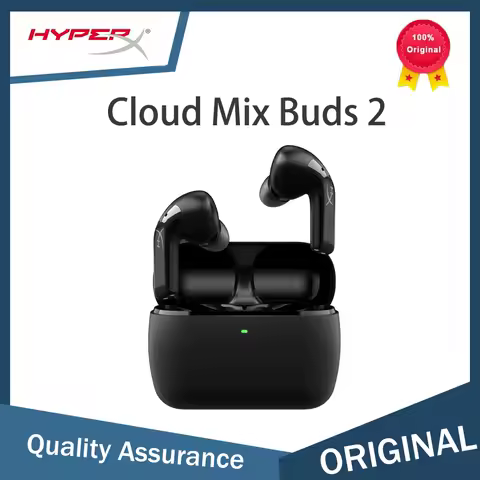 Hyperx Cloud Mix Buds 2 Gaming Earbuds, with ANC 2.4GHz dongle Bluetooth 5.3, PC, PS5, PS4 Nintendo Switch Android Steam Deck