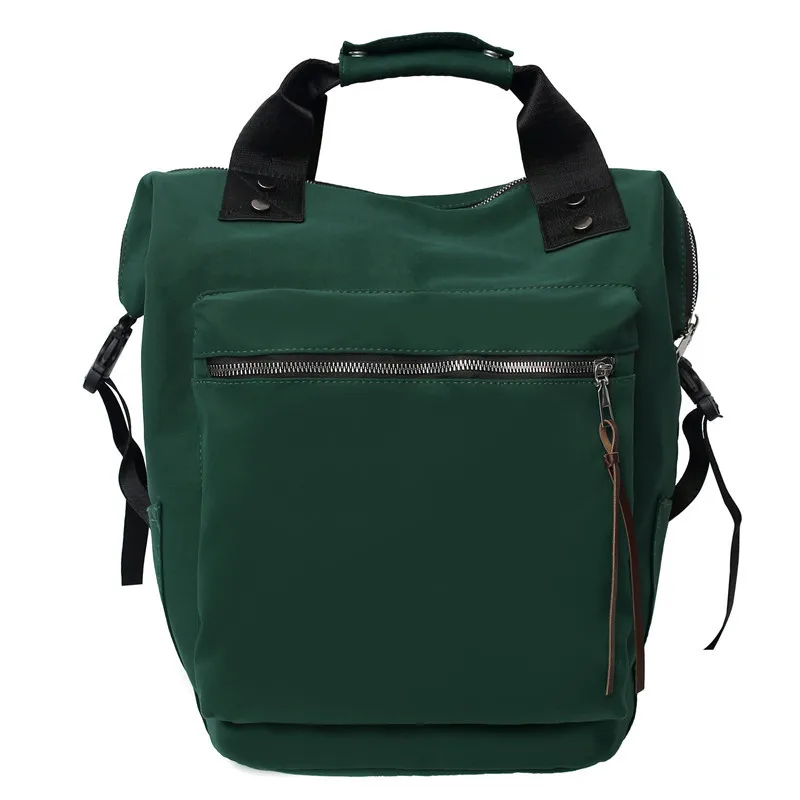 2022 nuovo zaino in Nylon impermeabile verde nero per borsa da scuola semplice da uomo e da donna per borsa da viaggio a tracolla per ragazza