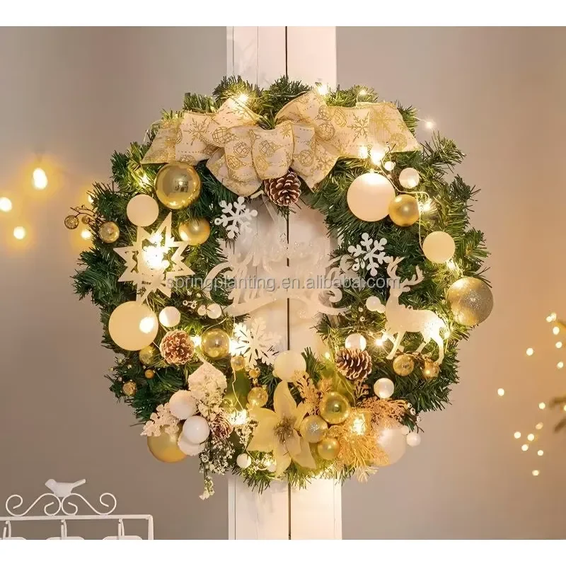 SPRING PLANTING Christmas Wreaths Window Decoration Door Hanging Venue Decoration for Christmas Decorations