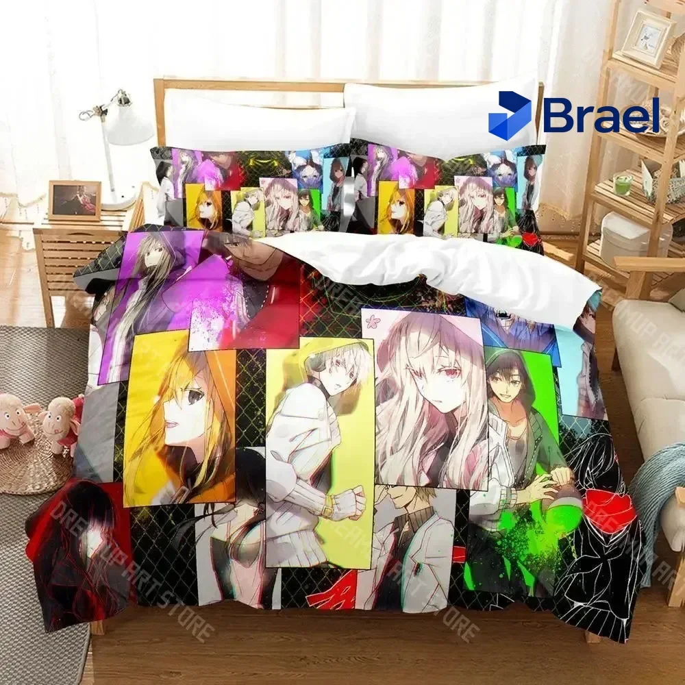 Exquisite 3D Print Kagerou Project Anime Fashion Bedding Set Single Twin Full Queen King Size Bed Set Adult Kid Bedroom Duvet Co