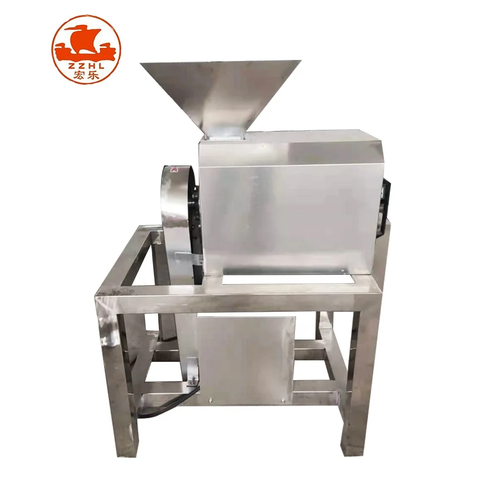 Tomato Crushing Pulping Machine Pulp Extractor Grinder Fruit Pulp Beater Depulper and Seed Separator Machine