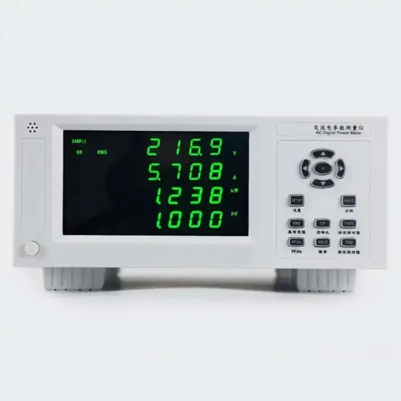 high-precision AC/DC parameter measuring instrument 600V/20A/1200W voltage and current power factor display