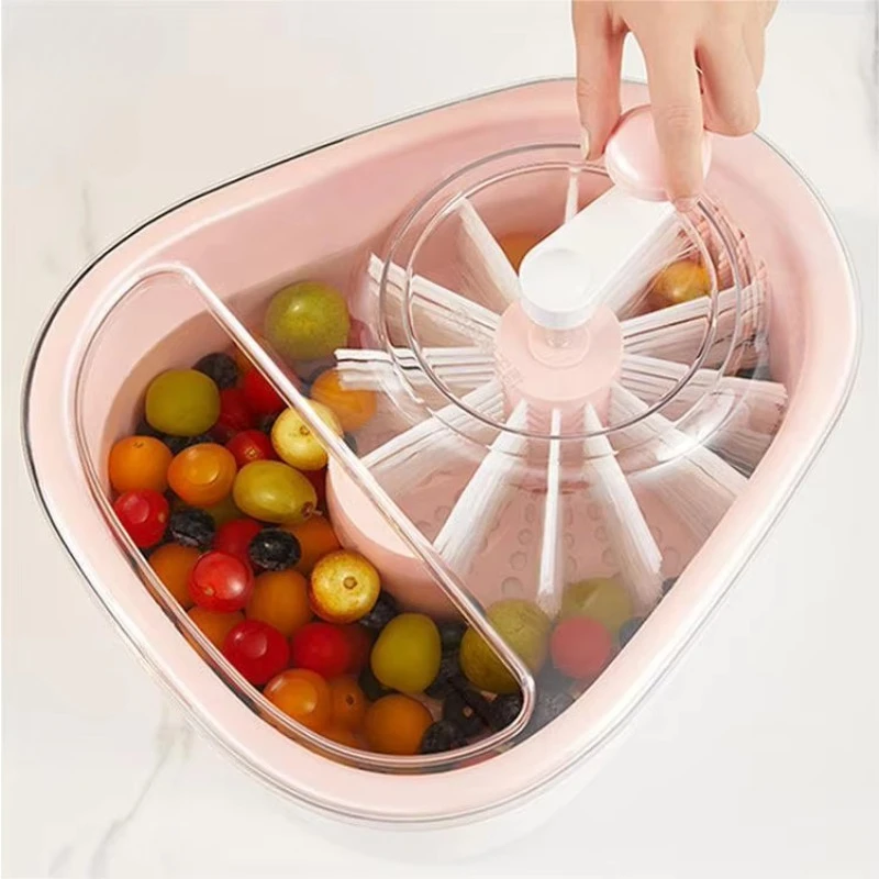 

Easy-to-use plastic kitchen efficient cleaning washing vegetables manual fruit cleaner