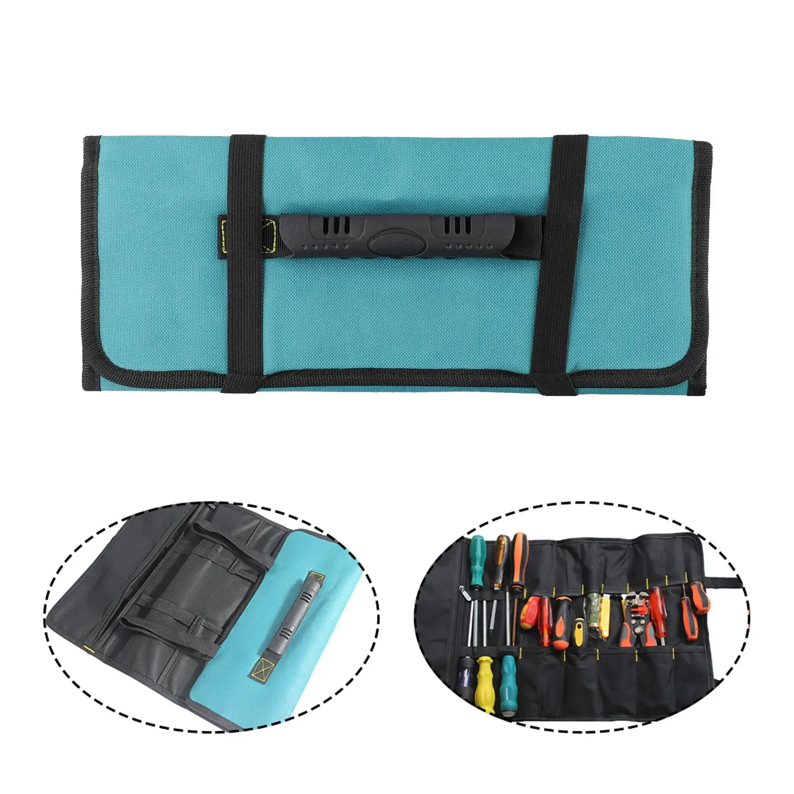 1pc Tool Pouch For Mechanics Electricians Wrenches Screwdrivers 600D Oxford Cloth Tool Roll Pouch Storage Bag Parts