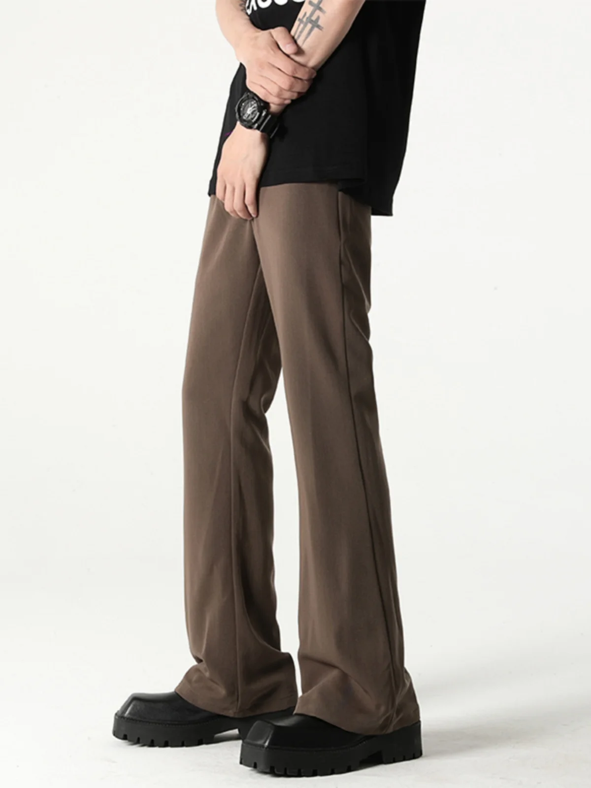 

Мужские брюки Neapolitan: весенне-осенние, прямые, повседневные, длинные, модные, свободного кроя, больших размеров