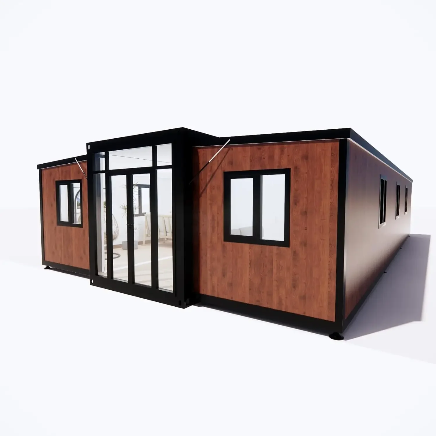 Detachable Prefabricated Luxury Villa Portable Foldable Expandable Container House 40 FT Home