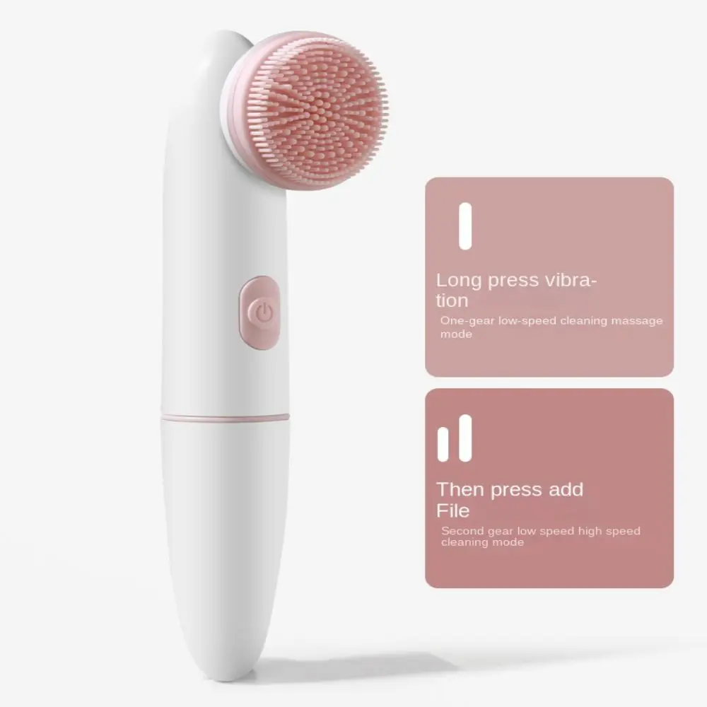 Waterproof Electric Facial Cleanser Two Modes Two-in-one Vibrating Cleansing Brush Blackhead Remover Skin Care