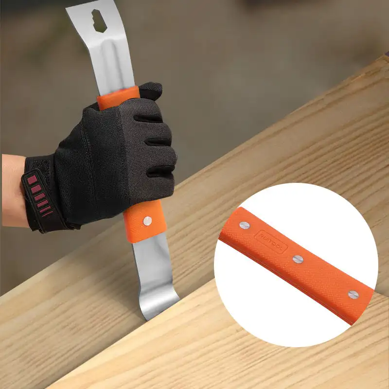 

Pry Bar Stainless Steel Nut Crowbar with M4-M6 Hexagon Socket and Wrench Angle Head Nail Puller for prying lifting pulling
