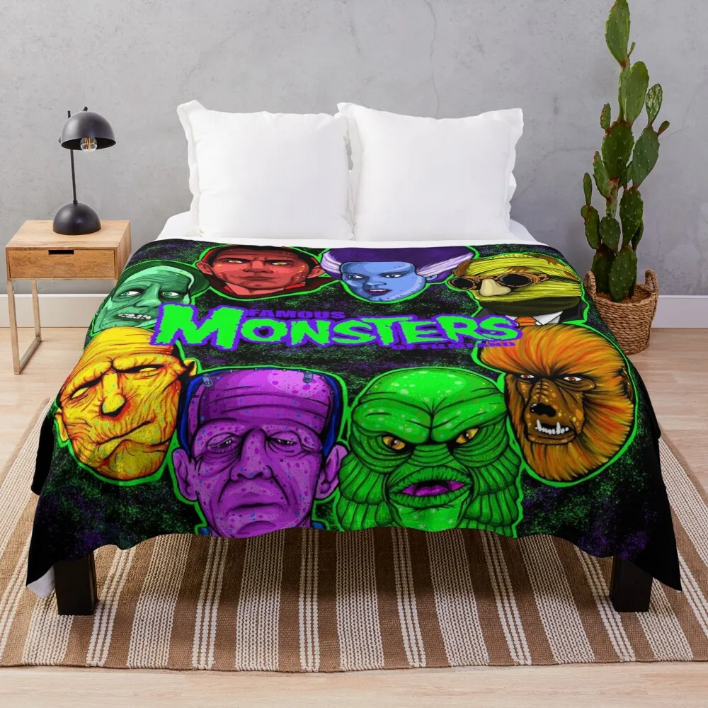 

Famous Monsters of Filmland Throw Blanket