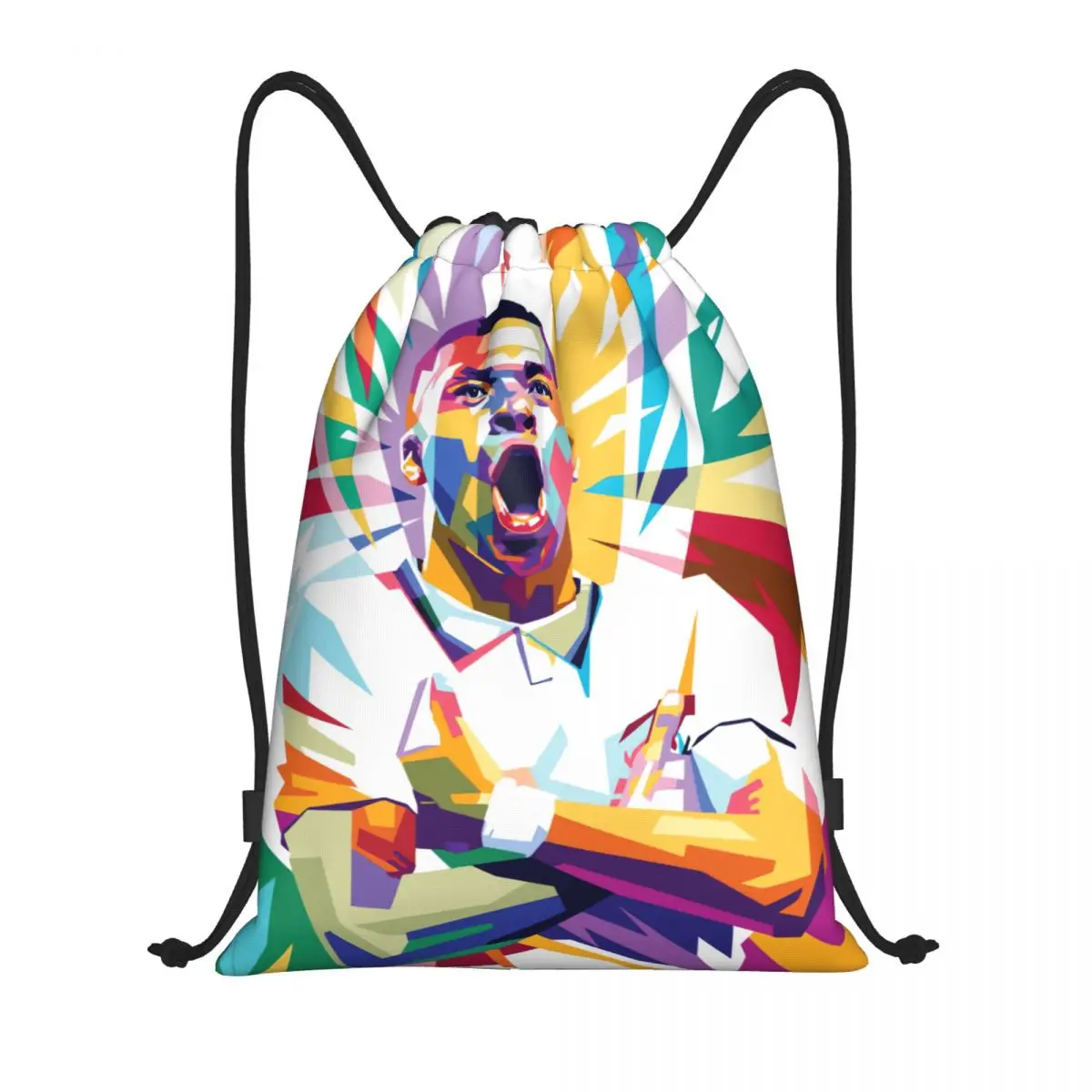 France Football Team Kylianer And Mbappᄅ And Mbappe Classic Drawstring Bags Gym Bag Blanket roll Snug Backpack Funny Novelty