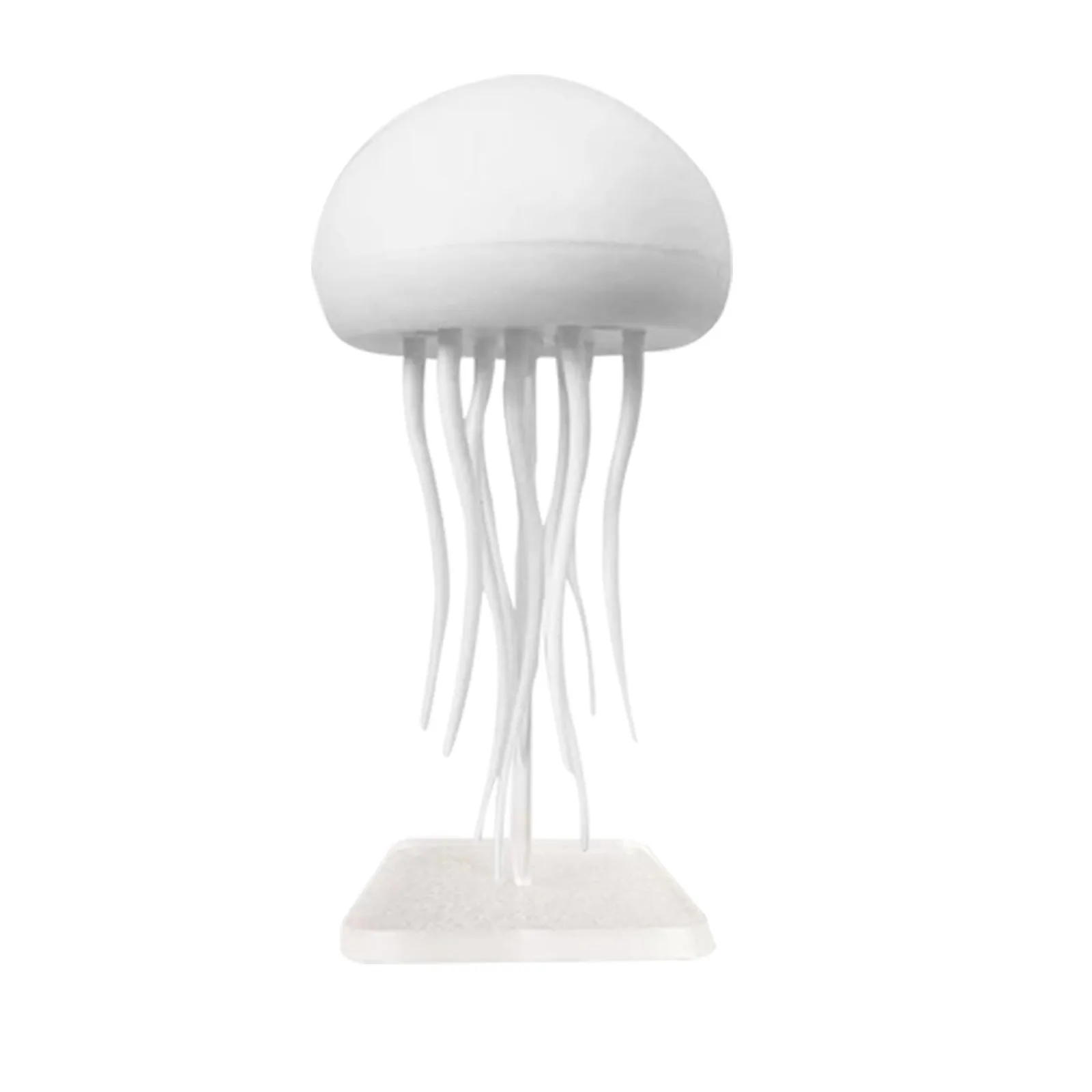 Jellyfish Lamp Lightings Voice Control RGB Gradient Cute Jellyfish Bedside Lamp Flexible Tentacles for Holiday Children Gifts