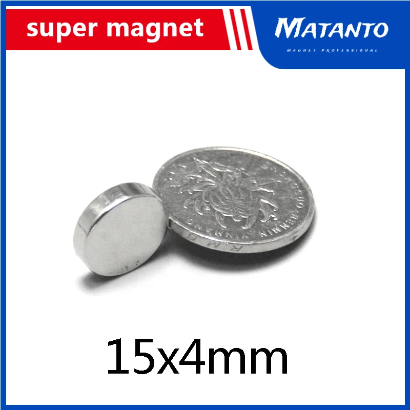 

20/30/50pcs 15x4 mm Strong Cylinder Rare Earth Magnet 15mmx4mm Round Neodymium Magnets 15x4mm Mini Small Magnet 15*4 mm