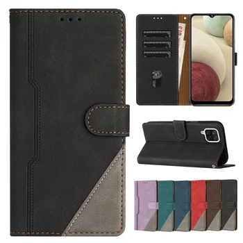 Haut Fühlen Brieftasche Fall für Samsung Galaxy A02S A03S A04E A21S A12 A22 A32 A52 A11 A31 A41 A51 A71 a10 A30 A50 Karte Halter Abdeckung