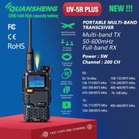 Quansheng UV 5R Plus Walkie Talkie Portable Am Fm Two Way Radio Commutator VHF Station K5 Receiver Ham Wireless Set Long Range