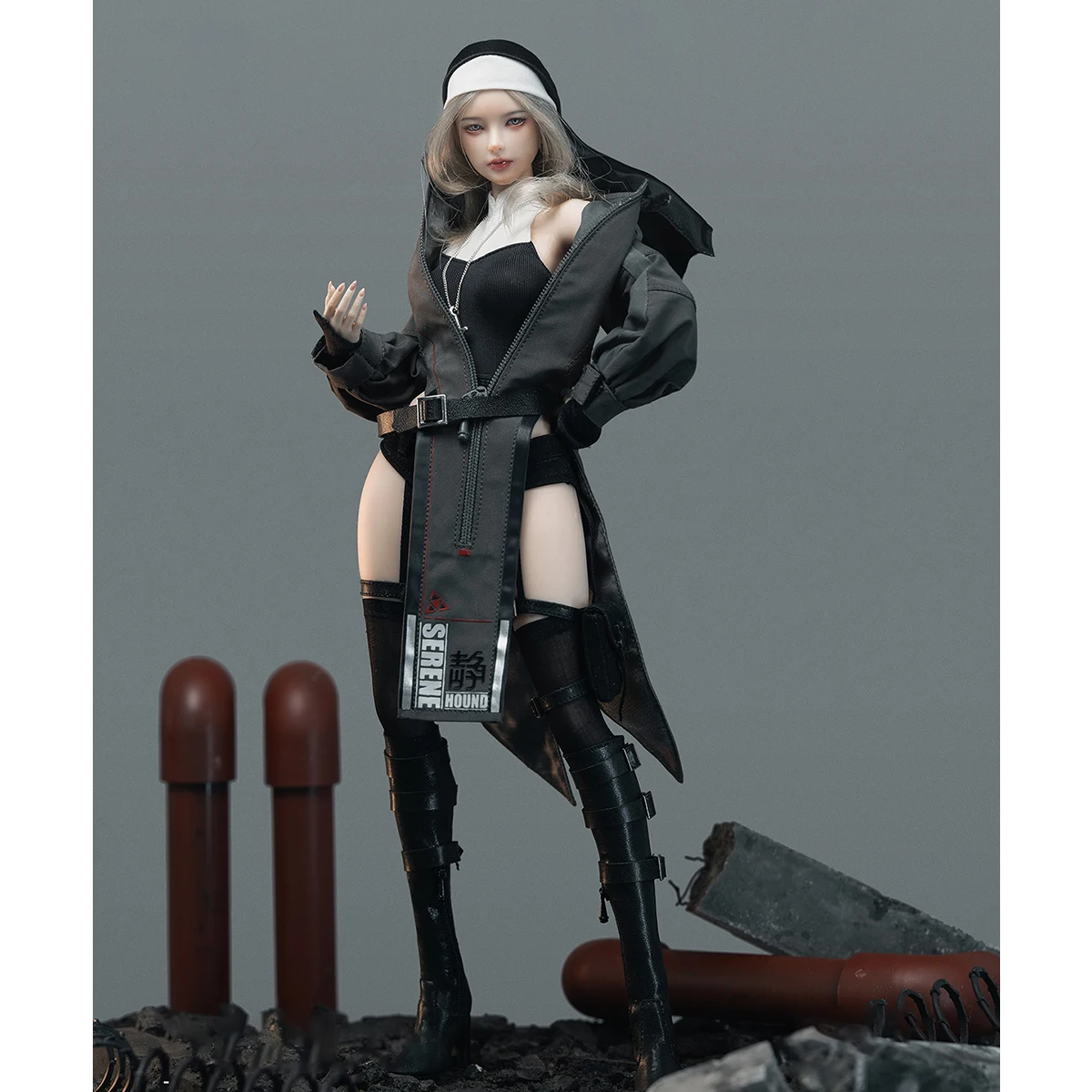 HiPlay I8Toys 1/6 Holy Light Da Lai Lai Quiet Dog Agnes Figuras de ação