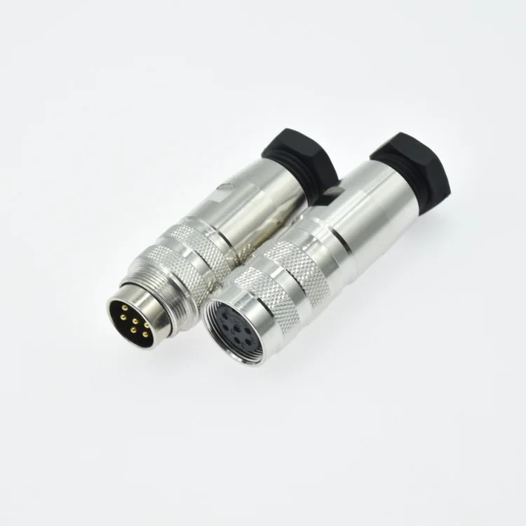 

M16 waterproof butt joint male and female 6-core aviation plug C091D-6P plug with wiring at both ends Electronic Data Systems