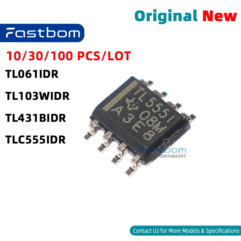 TLC555IDR TL431BIDR TL103WIDR TL061IDR SOIC-8 VREF TIMER New Original