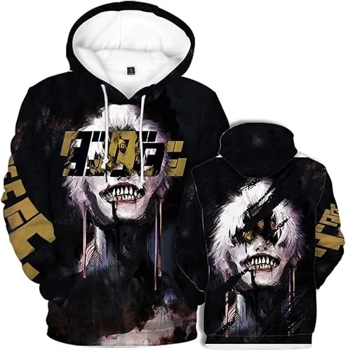 Dandadan تأثيري مقنعين أنيمي Okarun مقنعين الرباط جيب البلوز الرجال/النساء harajuku البلوفرات خمر 90s الموضة