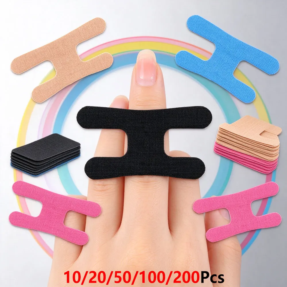 10/20/50/100/200Pcs Pre-Cut H Shape Finger Tape, Elastic Breathable Athletic Support Strips Waterproof Self-adhesive Finger Wrap