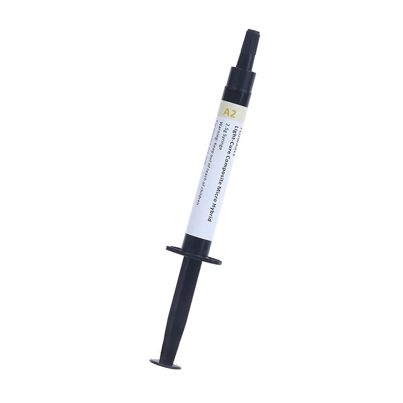 Dental Composite Resin Flowable Light Curing A2 2.5g Refill Syringe Delivery Tips Etch Gel Adhesive Bonding