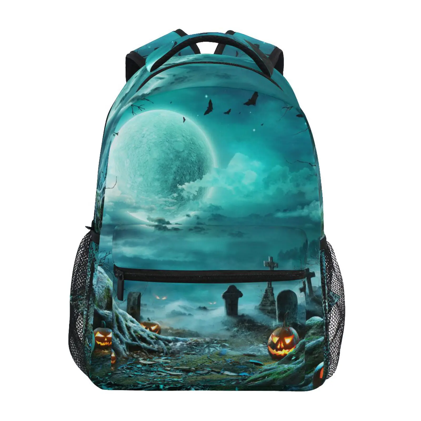 2022 NEW School Bag Halloween Print Men Women Big Capacity Travel Backpacks Student School Bag Laptop Backpack For Men