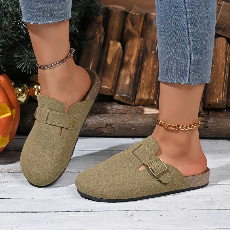 Clogs for Fashion Cork Mules Slippers Women Classic Fashion Cork for Outdoor Slippers with Arch Support Slippers Slides Women