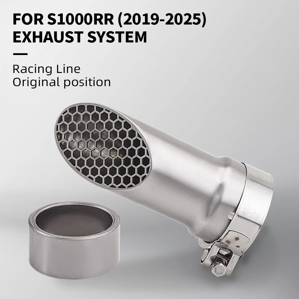 

Slip On For S1000RR S1000 RR 2019 - 2025 Motorcycle Exhaust Escape Stainless Steel System GP Laser Pipe Muffler