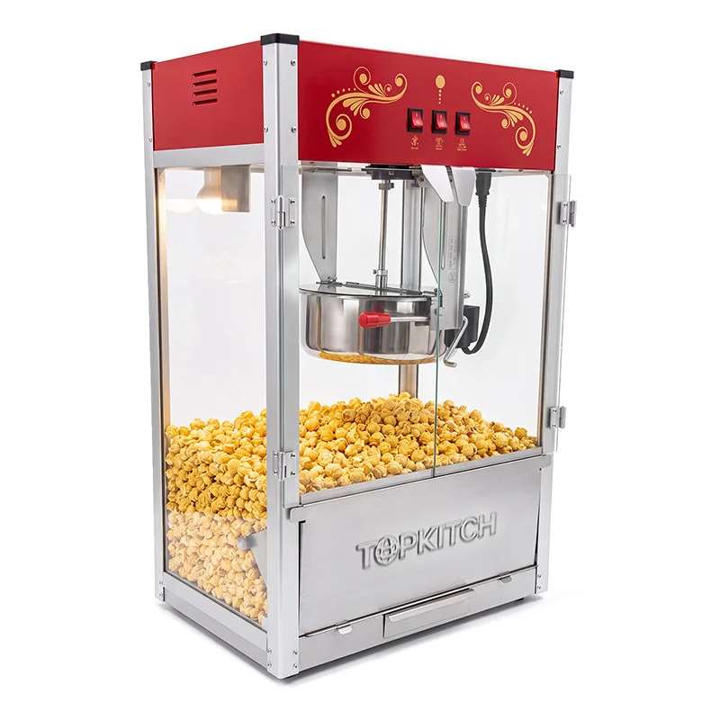 YJQ Popcorn Machine Commercial Electric Heating Popcorn Stall Fully Automatic Cinema Popcorn Frying Equipment