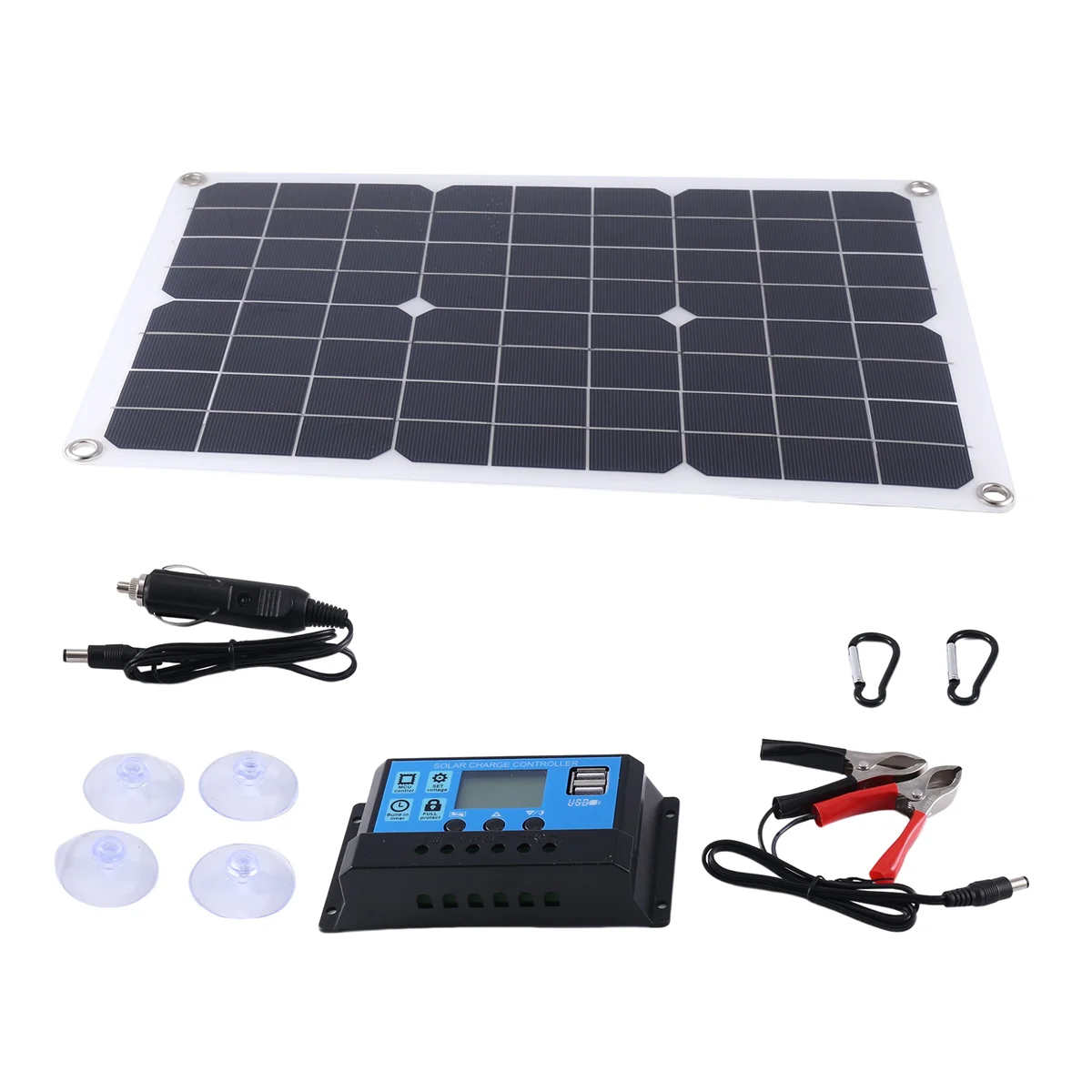 

Surprised! Solar Panel Fast Charging Waterproof Portable Dual DC USB Emergency Charging Outdoor Battery Charger for Yacht RV Car
