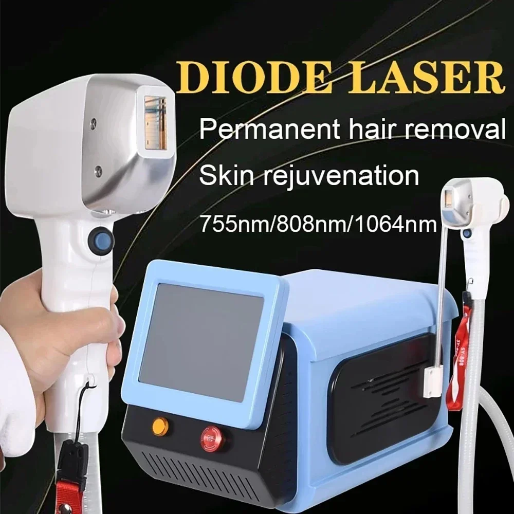 2026 4500w 4 Waves diode lase hair removal machine 755nm 808nm 940nm 1064nm titanium Lase machine price