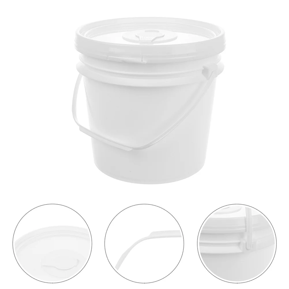 

White Plastic Wipes Dispenser Large Capacity Refillable Bucket Secure Lid For Car Bathroom Travel Wet Tissue Holder Portable