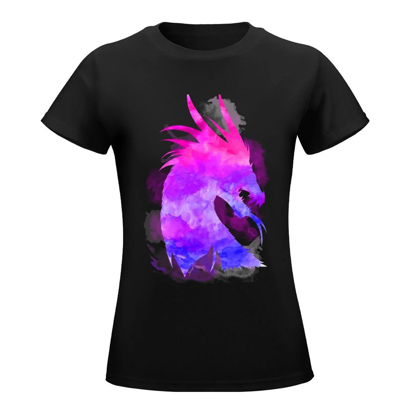 Dragon akwarelowy spirytus t-shirt śliczne topy damskie t-shirty