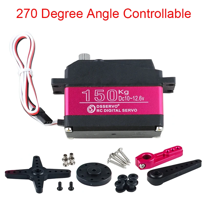 4PCS Dsservo DS51150 12V 150KG 디지털 서보 메탈 기어 방수 18T 암 로봇 1/5 1/6 바하 RC 자동차 드리프트/크롤러/버기용