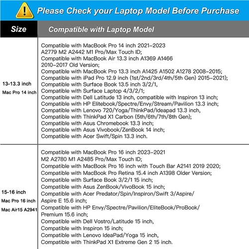 Imagen 2 del producto Bolso para ordenador portátil 13,3 14 15 16 17,3 pulgadas bolso de hombro para Macbook Air Pro M1 M2 M3 HP Asus Dell Acer Notebook maletín de mensajero