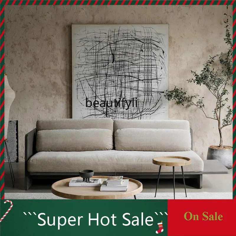 

Фабричный современный скандинавский простой дом, гостиная, маленькая квартира, диван, приставной столик, деревянная ножка, круглый чайный столик 03