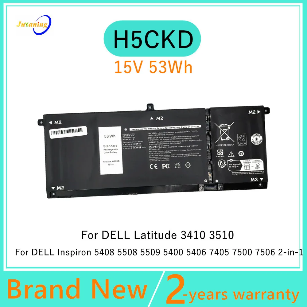H5CKD JK6Y6 Laptop Battery For Dell Inspiron 5300 5301 5401 5408 5409 5508 5509 Latitude 3410 3510 Vostro 14 5402 5501 5502