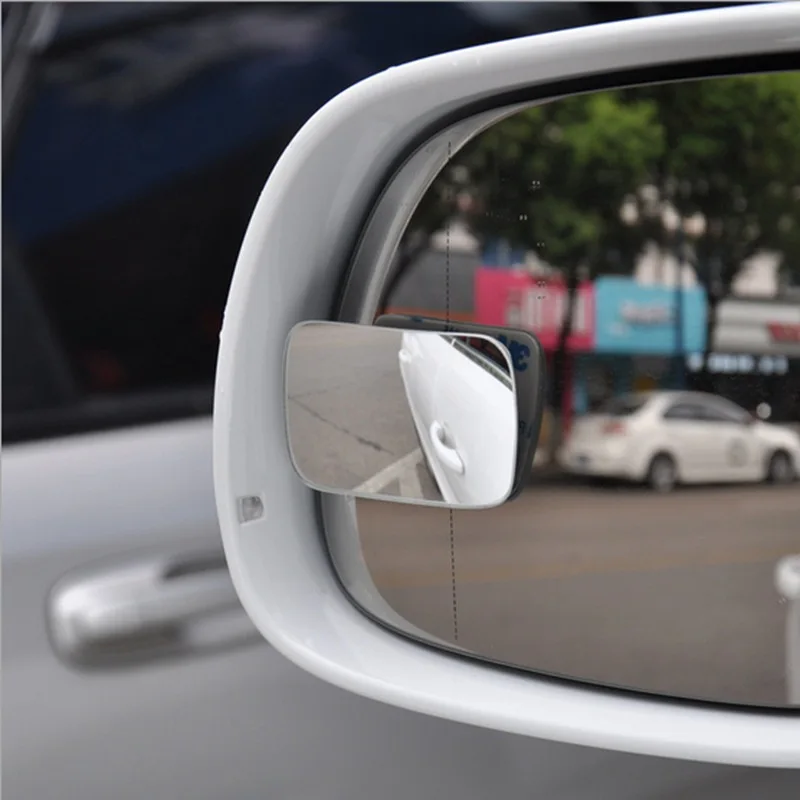 1 Pair Car Blind Spot Mirror 360 Degree Adjustable Car Rearview Convex Mirror For Car Reverse Wide Angle Parking Rimless Mirrors