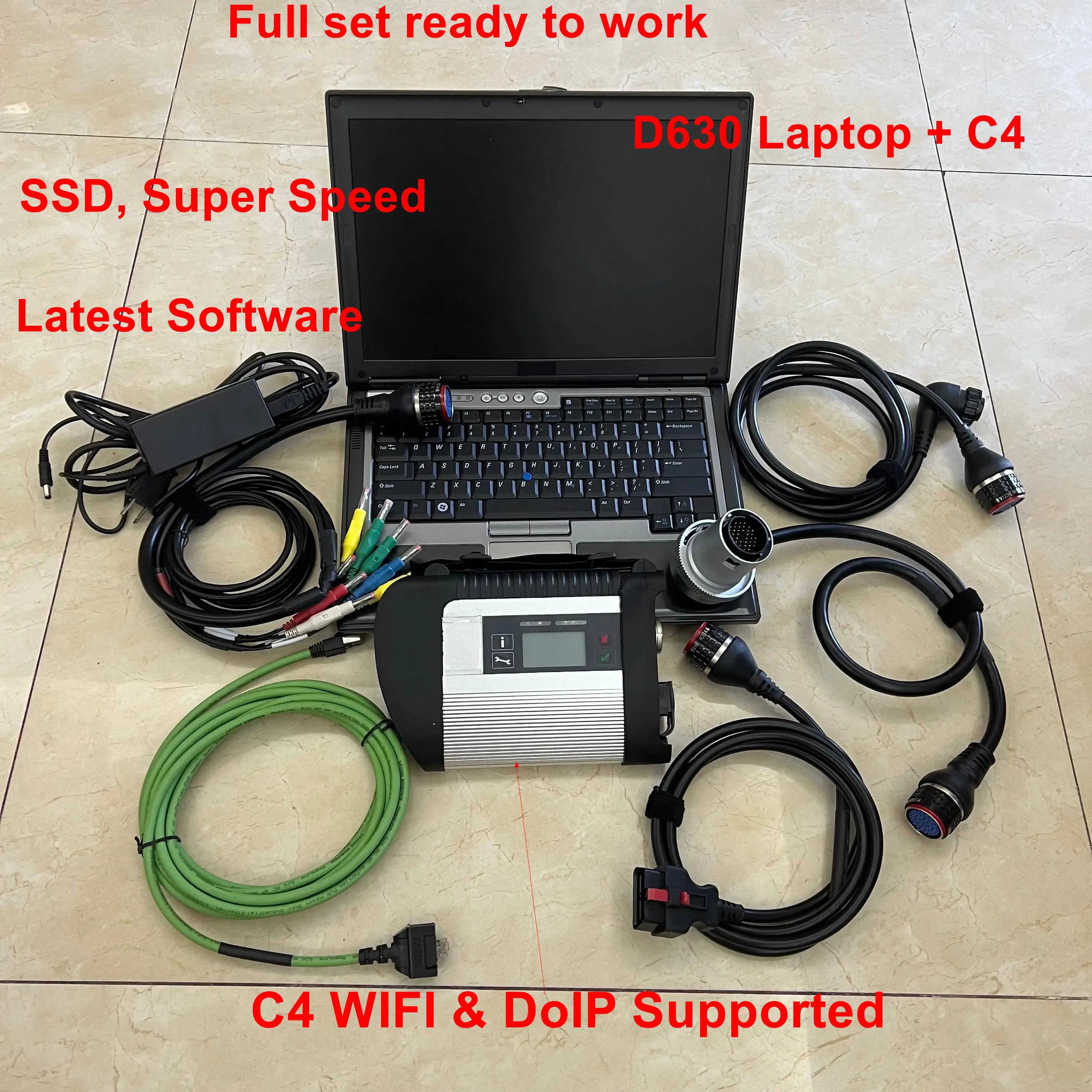 

DoIP Full MB STAR C4 SD Connect Compact C4 Car Software 2024.06 for Mercedes Mb star Multiplexer Diagnostic Tool D630 Laptop