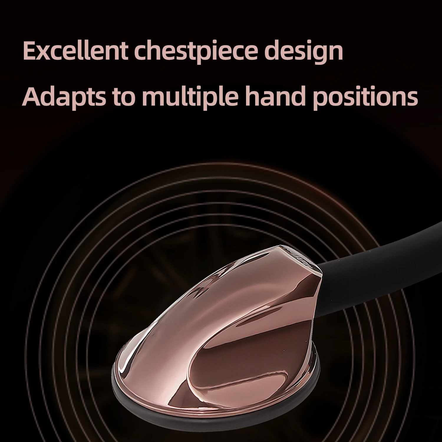 Cardiology Stethoscope Professional Single Head Stethoscope for Doctor Nurse EMT Student, Silicone Tube Home Use Health Care