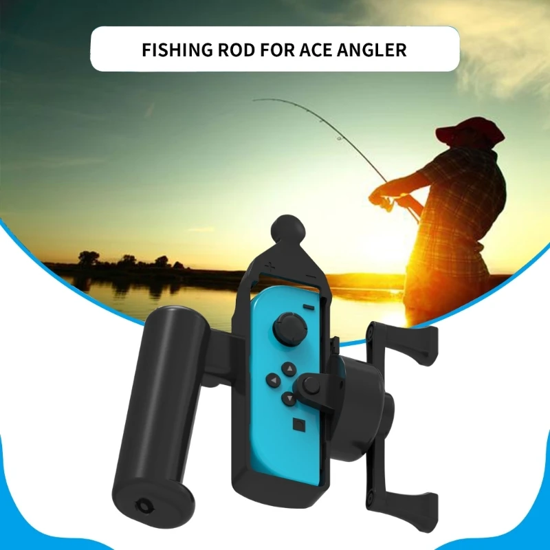 Fishing Rod for Switch Console,Fishing Game Accessories for Ace Angler Aquarium Games Lightweight Gadget Best Gift F19E