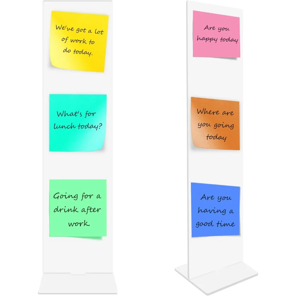 لوحة مذكرة وشاشة أكريليك قابلة للفصل وحامل لوحة رسائل مذكرة بواسطة شاشة الكمبيوتر وحامل مذكرة لاصق ولوحة رسائل تذكير fo #1