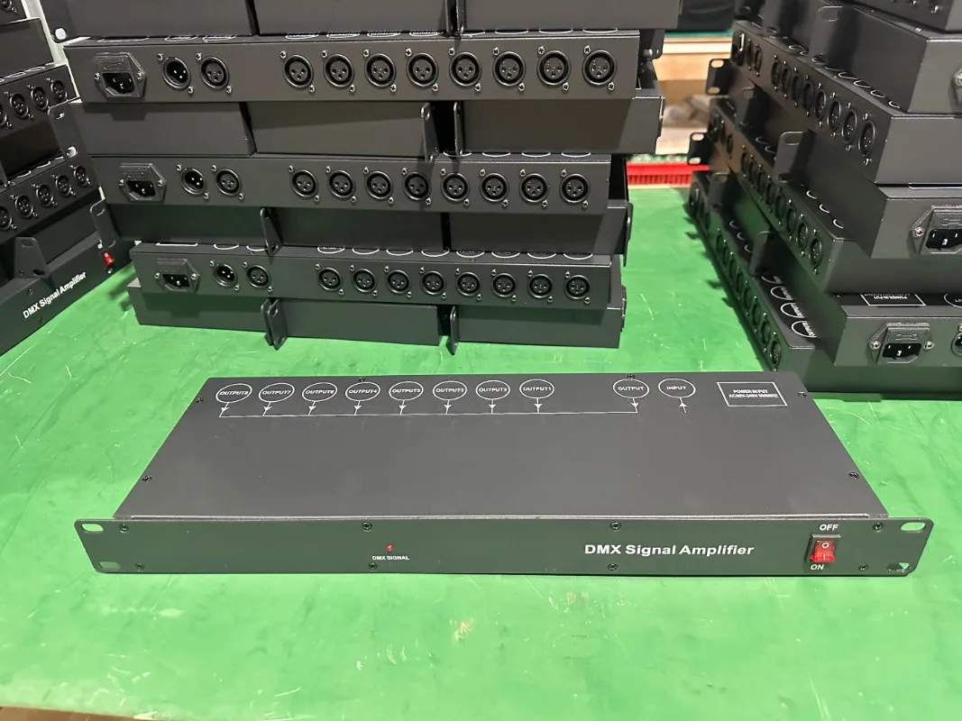 For DMX512 RDM Signal Splitter Booster 4/8 Channel Photoelectric Isolation Stage Light Signal Amplifier Distribution Accessory
