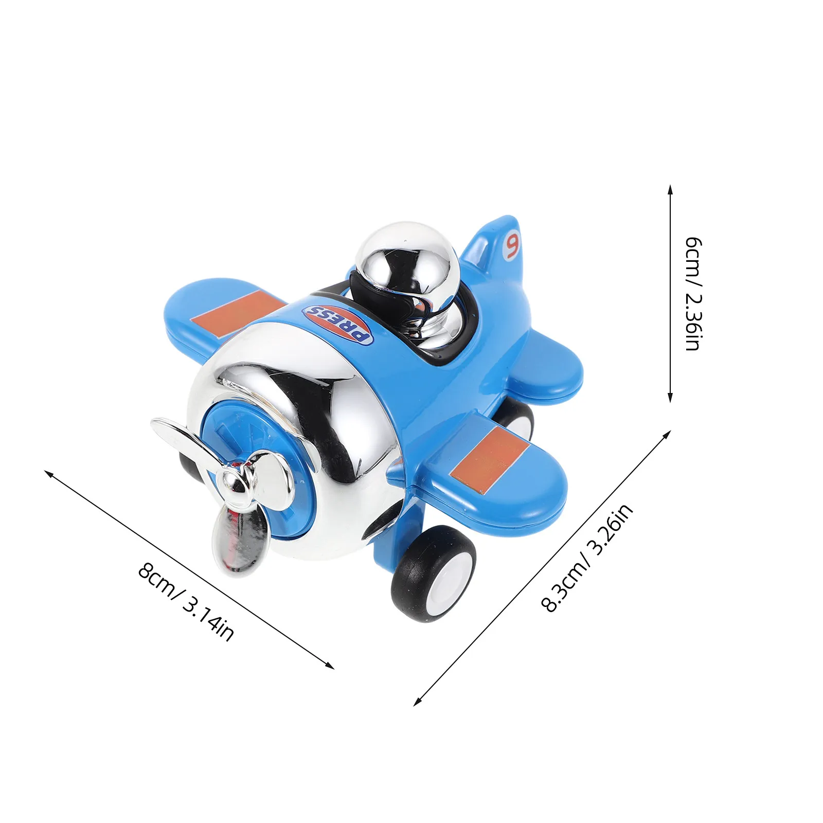 2Pcs Pull Back Airplane Alloy Mini Aircraft for Kids Boys Playset Birthday Favors Classroom Prizes Party Fillers