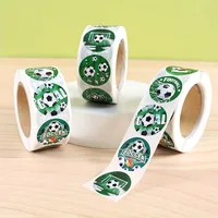 500 Pcs Soccer Stickers 1inch Self-Adhesive Sports Ball Sticker Labels Roll for Sports Party Supplies, Team Gift, Birthday Party 3