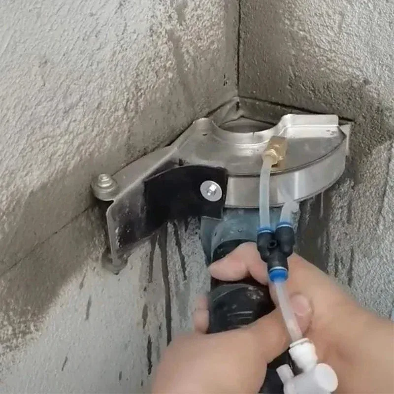 Universal Surface Cutting Dust Shroud For Angle Grinder Attachment Durable Double Atomizing Nozzle Dust Cover Collector Tool