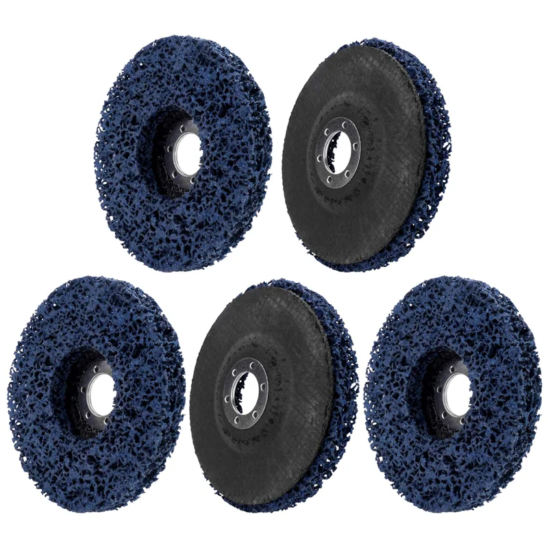 

AS60-5Pcs 125Mm Diameter Cleaning Strip Wheel Grinding Abrasive Disc For Angle Grinder Paint Rust Grinder Remover Tools