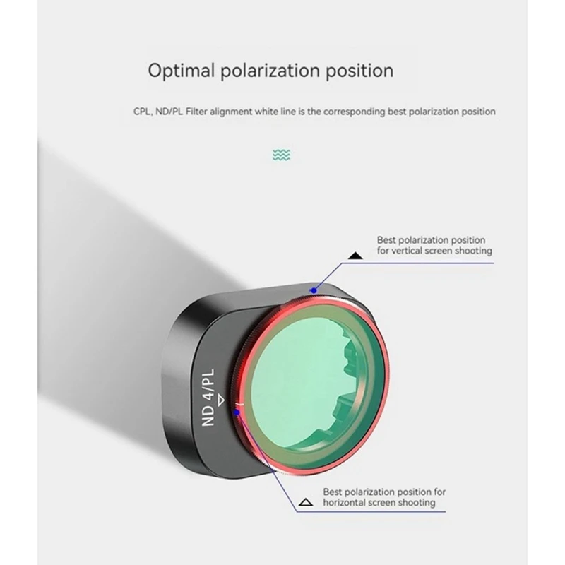 6Pcs Multi-Layer Optical Glass ND Filter Kits ND4PL/ ND8PL/ ND16PL/ND32PL/ND64PL/CPL Filter For DJI Mini 4 Pro Spare Parts