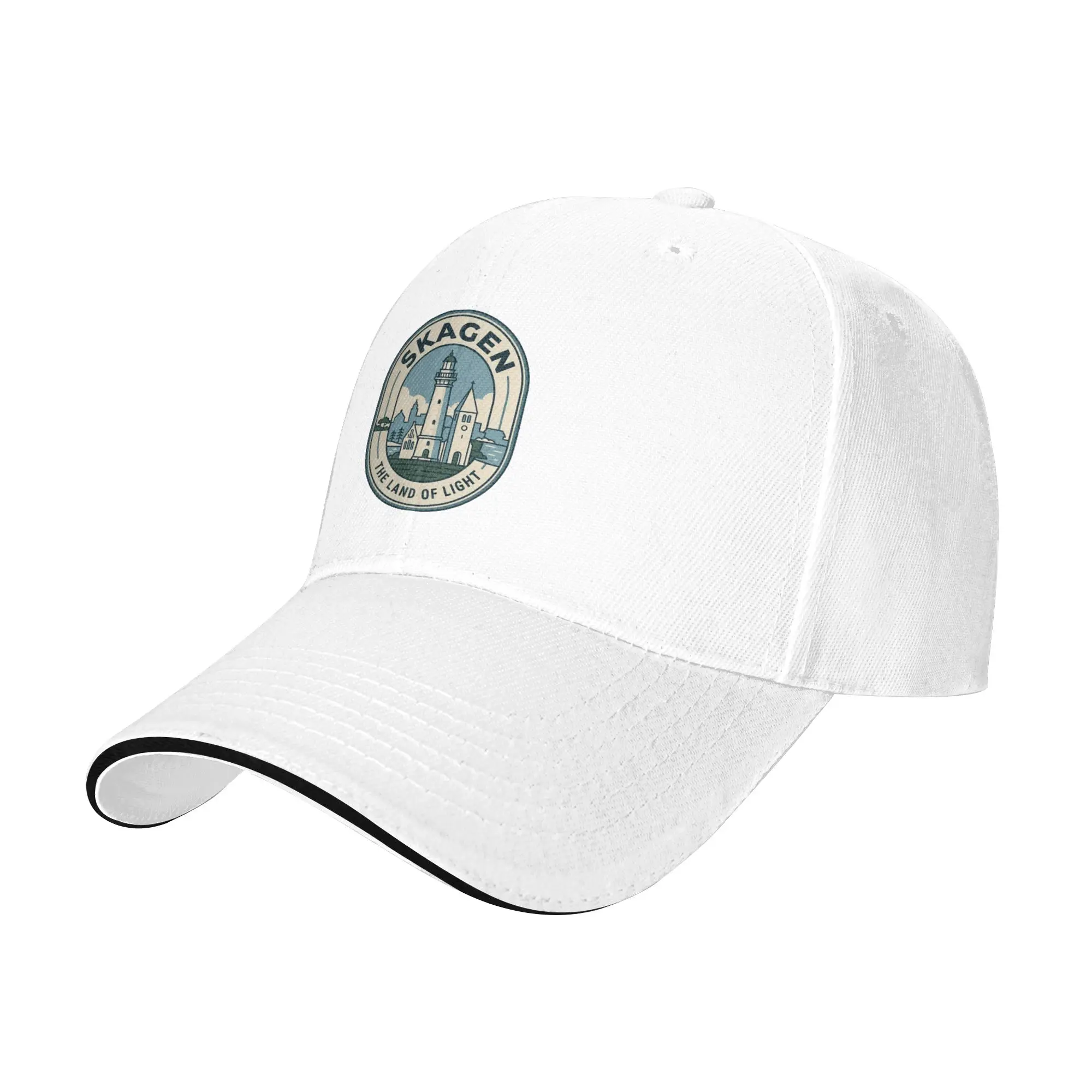Skagen Denmark Lighthouse Vintage Travel Emblem Gift For Children Men Women A Baseball Cap Hat