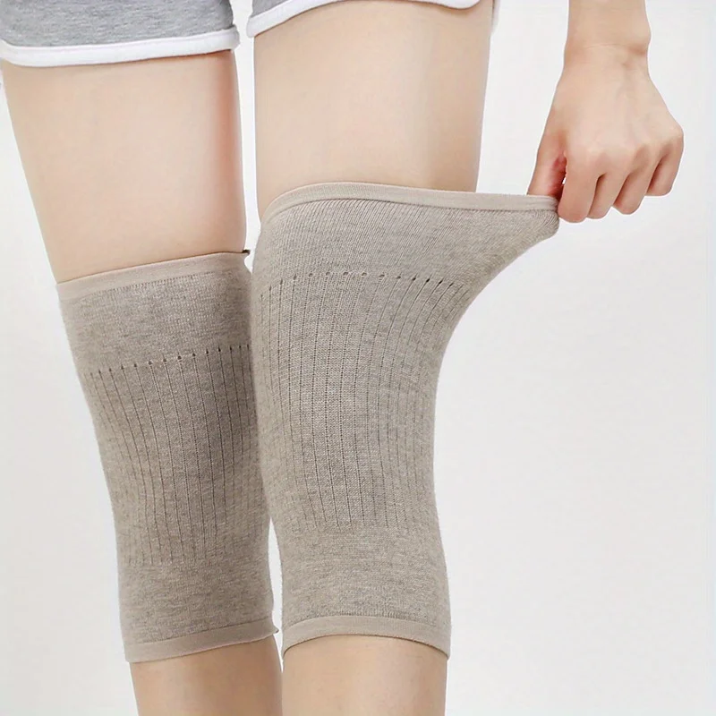 Cashmere Knee Warmers, Elastic Thermal Knee Support Sleeves for Men Women, Winter Leg Warmers for Arthritis & Pain Relief